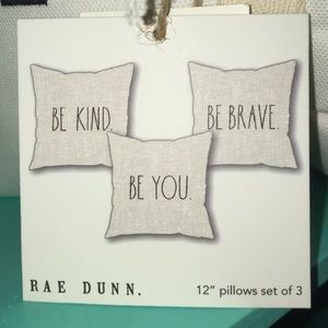 12” Rae Dunn 3PC Pillow Set